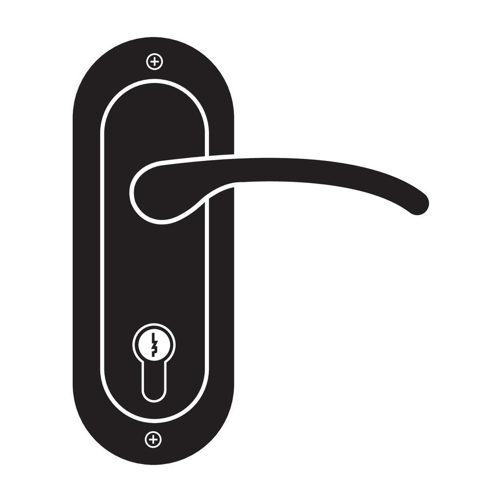 deur omgaan met icoon logo vector ontwerp sjabloon