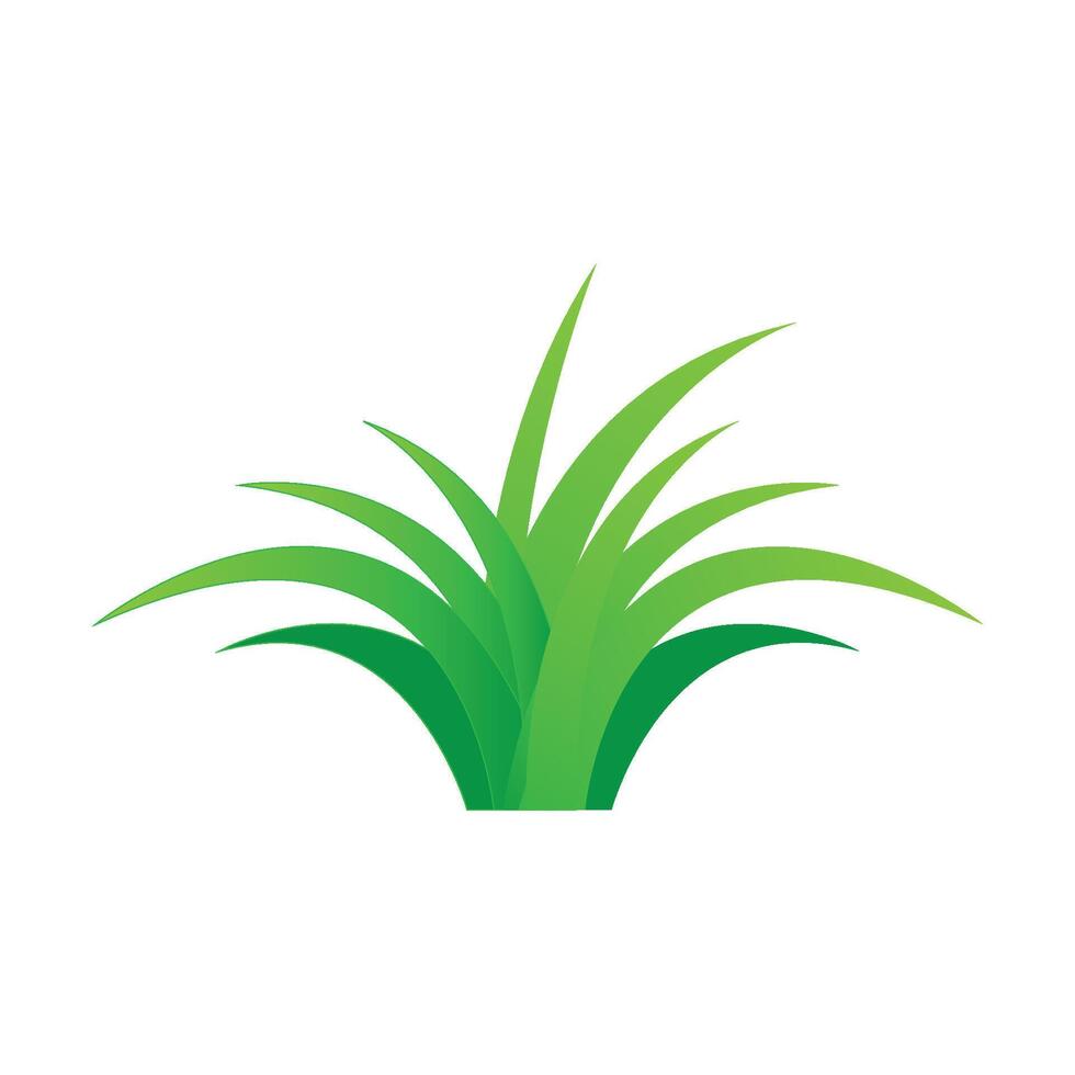 gras icoon logo vector ontwerp sjabloon