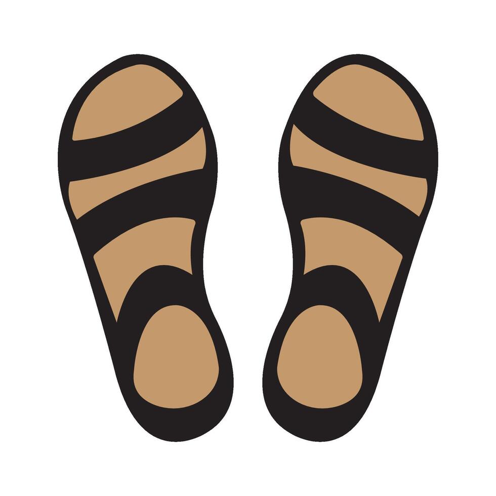 slippers icoon logo vector ontwerp sjabloon