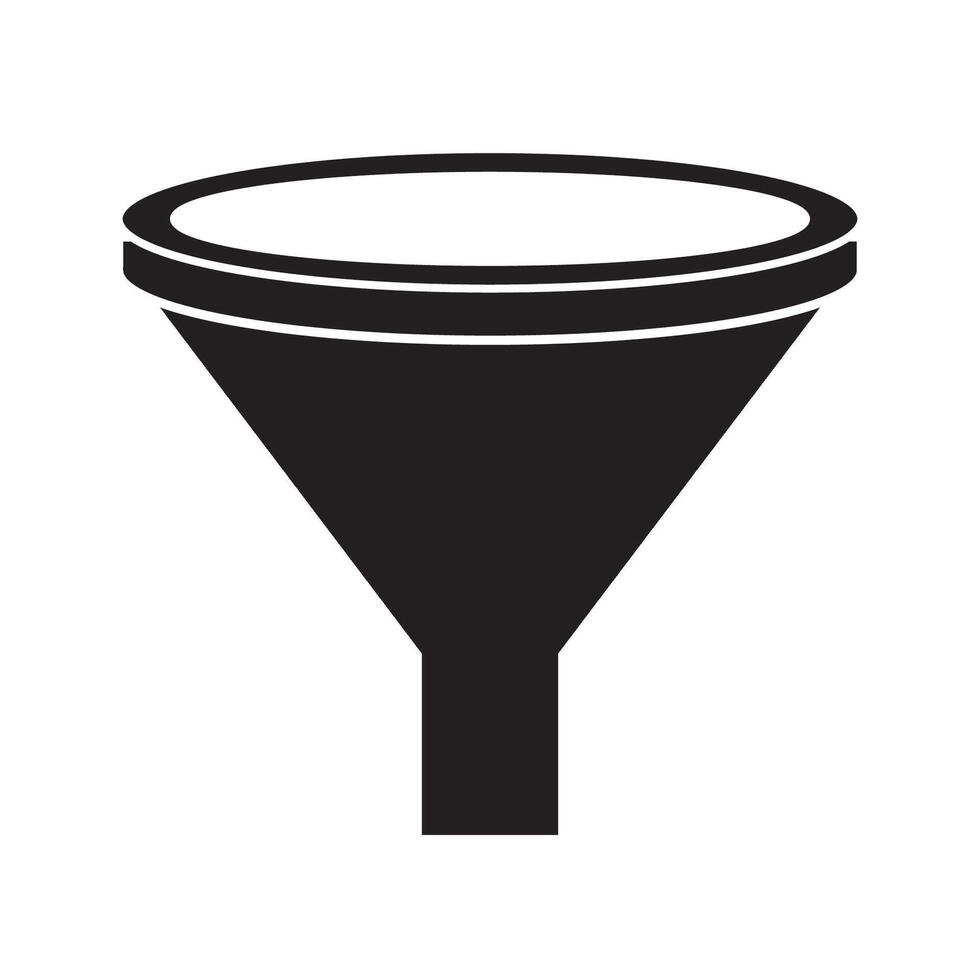 water trechter icoon logo vector ontwerp sjabloon
