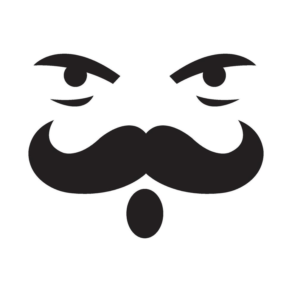 snor icoon logo vector ontwerp sjabloon