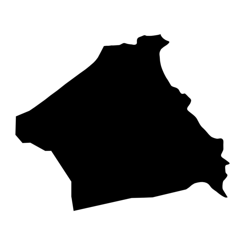 kebili gouvernement kaart, administratief divisie van tunesië. vector illustratie.