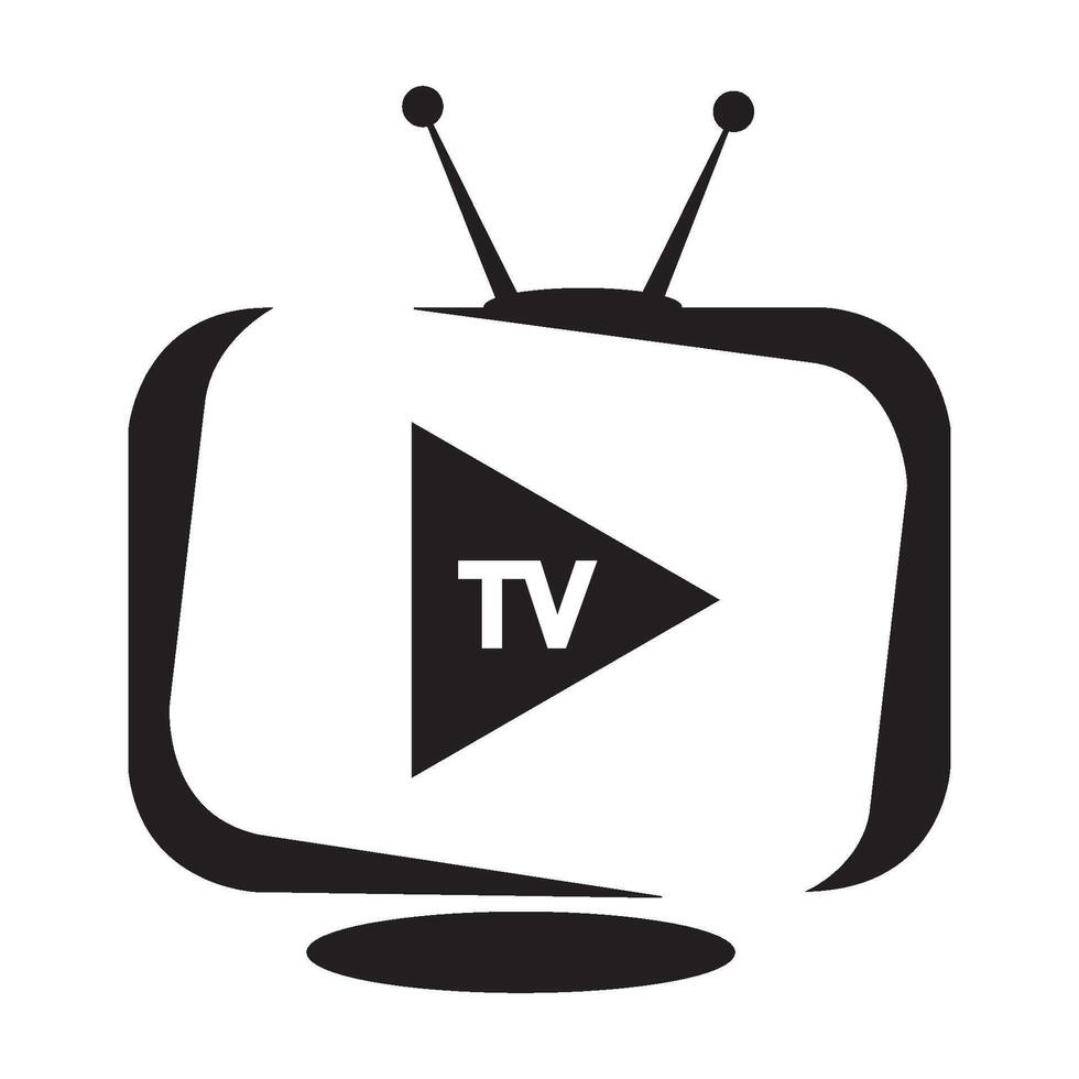 televisie icoon logo vector ontwerp sjabloon