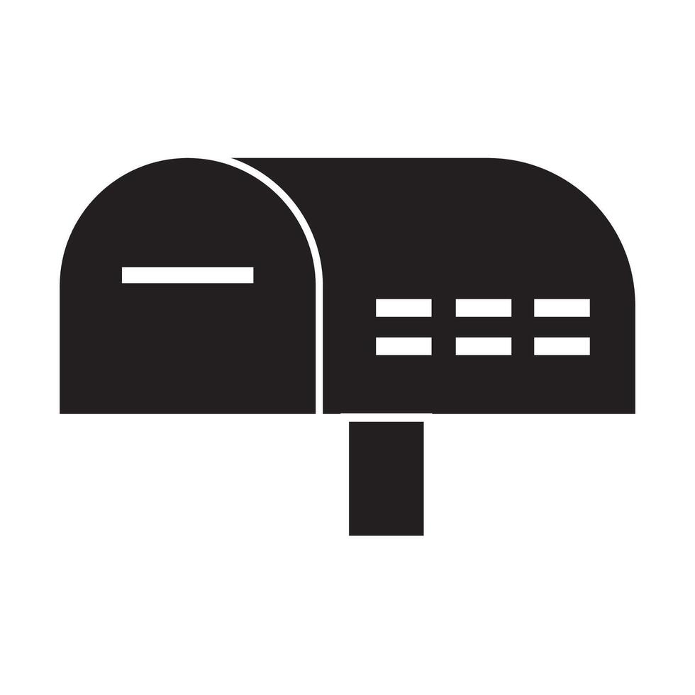 mail doos icoon logo vector ontwerp sjabloon