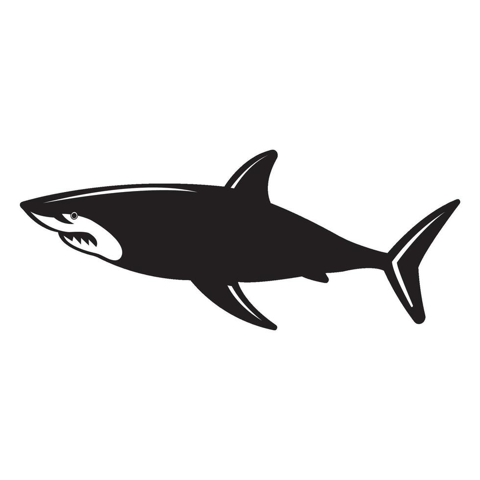 haai icoon logo vector ontwerp sjabloon