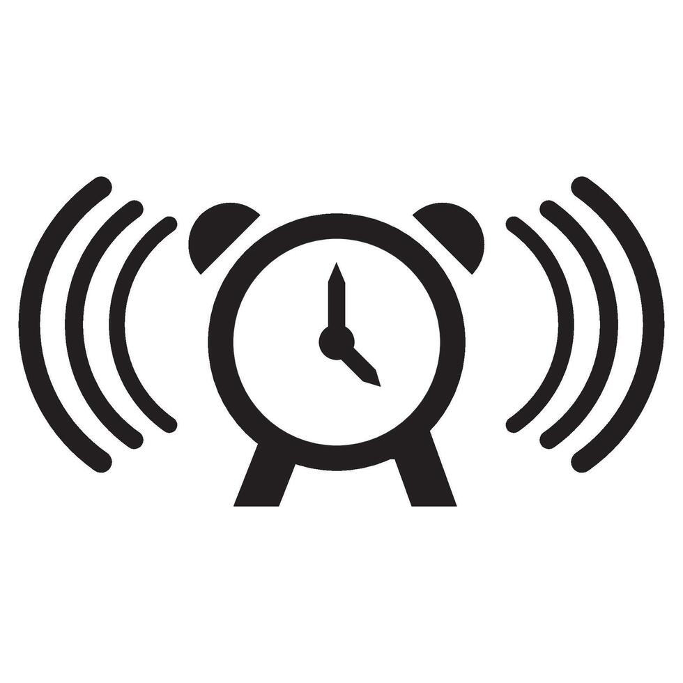 alarm icoon logo vector ontwerp sjabloon