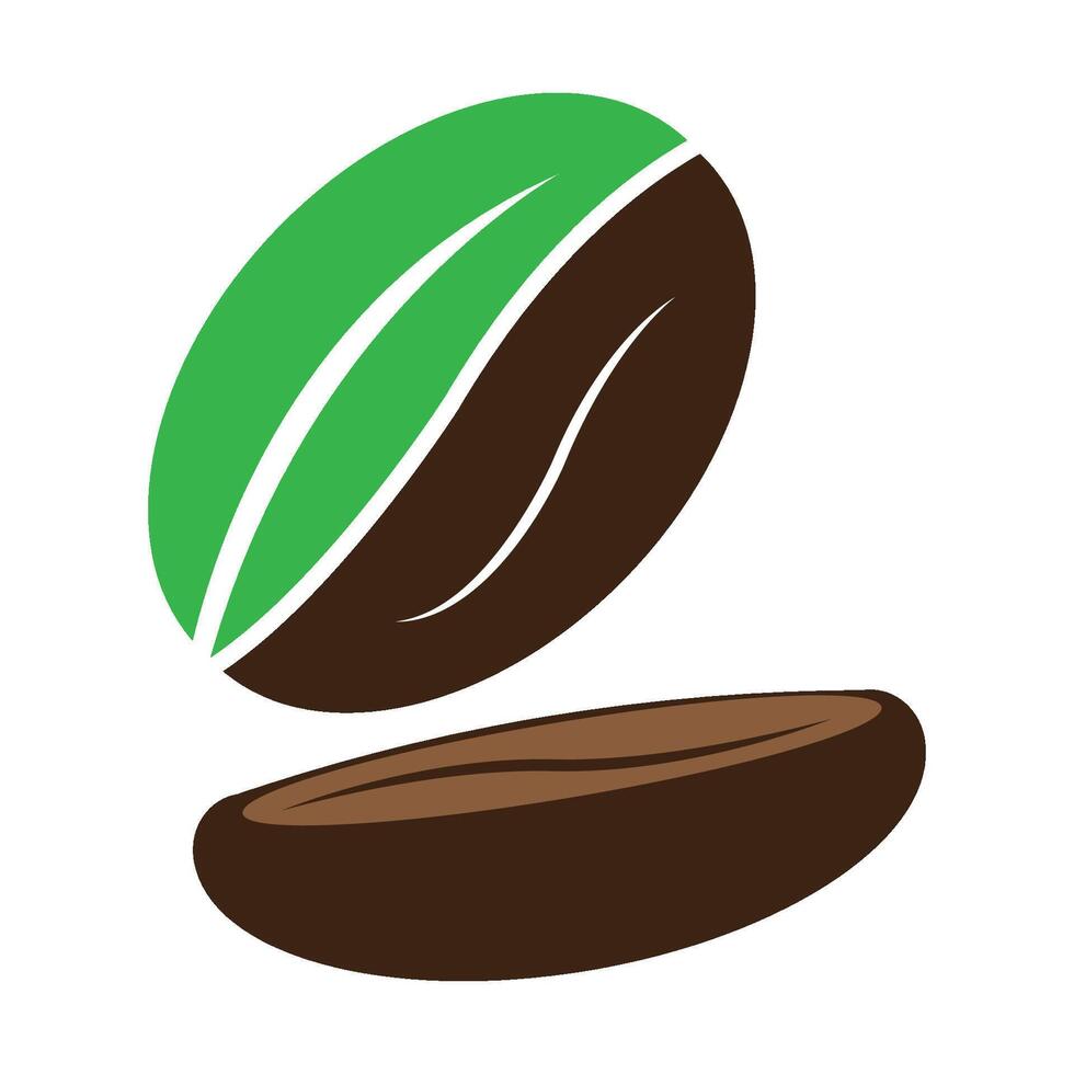 koffie bonen icoon logo vector ontwerp sjabloon