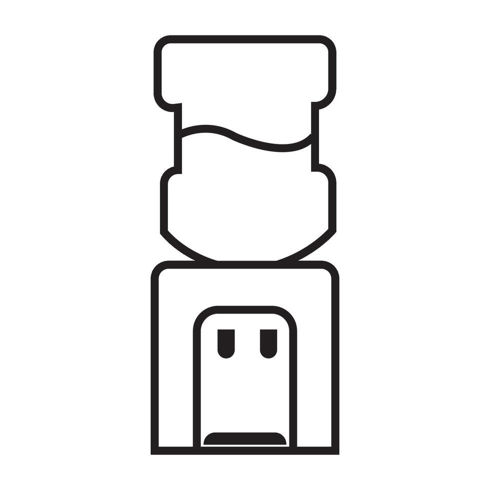 water dispensers icoon logo vector ontwerp sjabloon