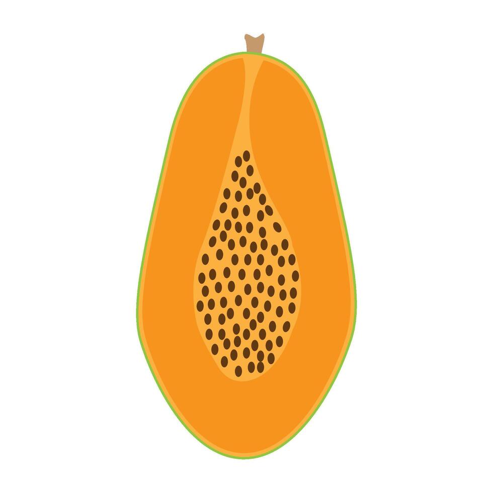 papaja icoon vector ontwerp sjabloon