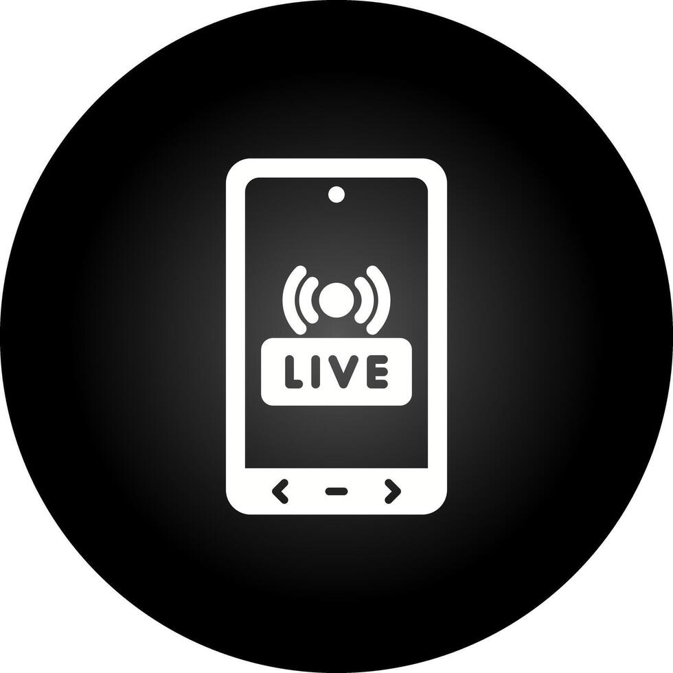 live streaming vector icoon