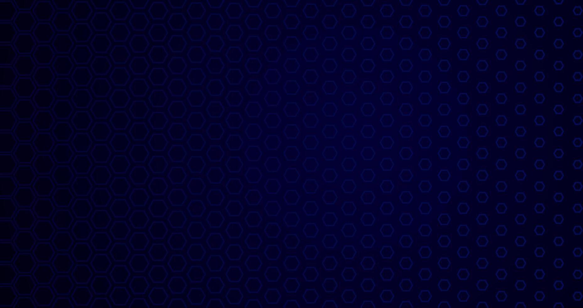 abstract elegant donker blauw achtergrond met hex patroon vector