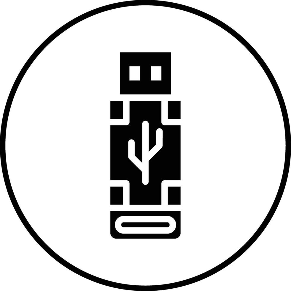 USB vector icoon vector icoon