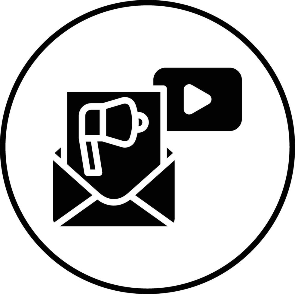 e-mail video afzet vector icoon