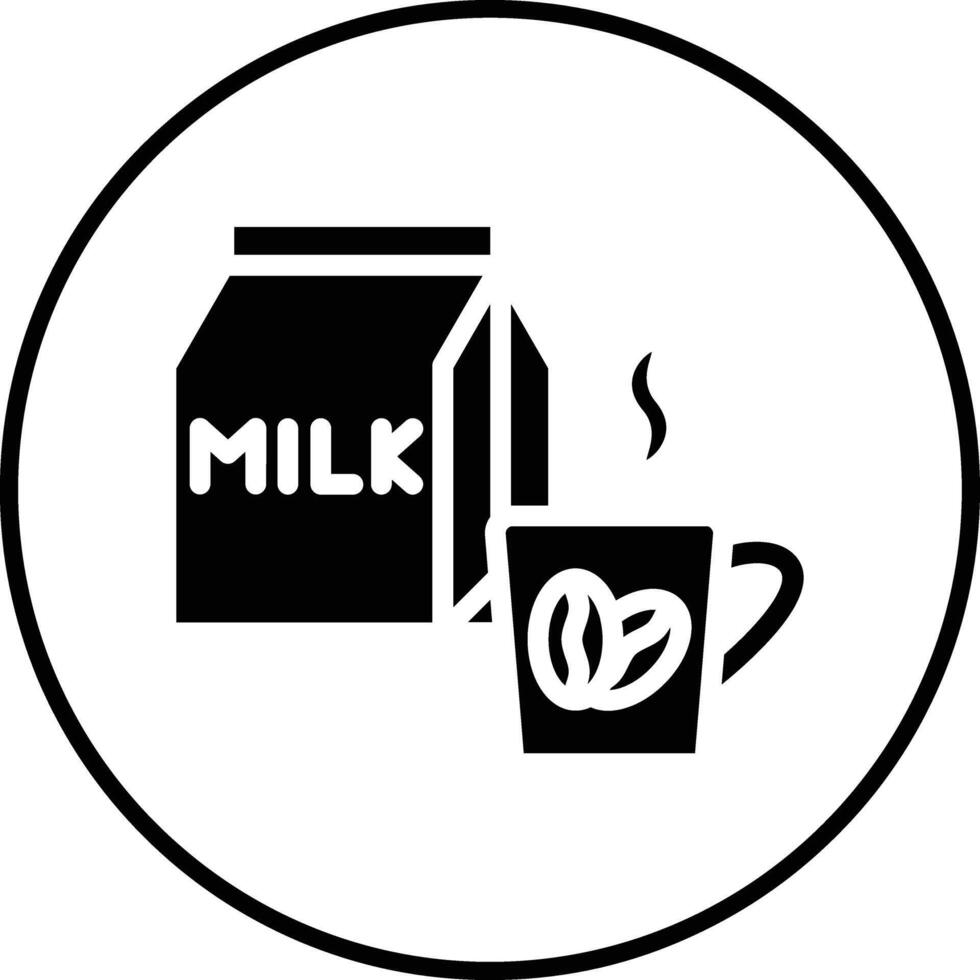 koffie melk vector icoon