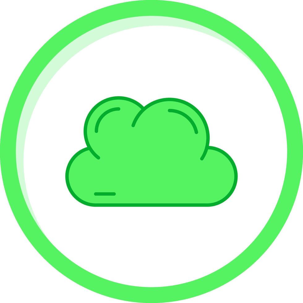 wolk groen mengen icoon vector
