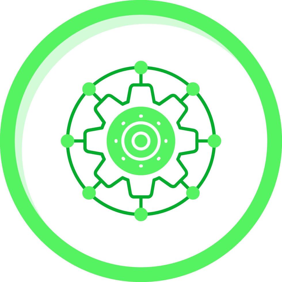 instelling groen mengen icoon vector
