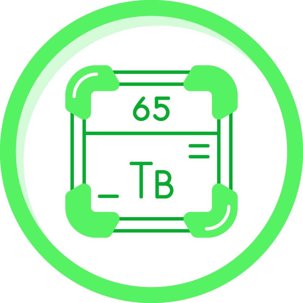 terbium groen mengen icoon vector