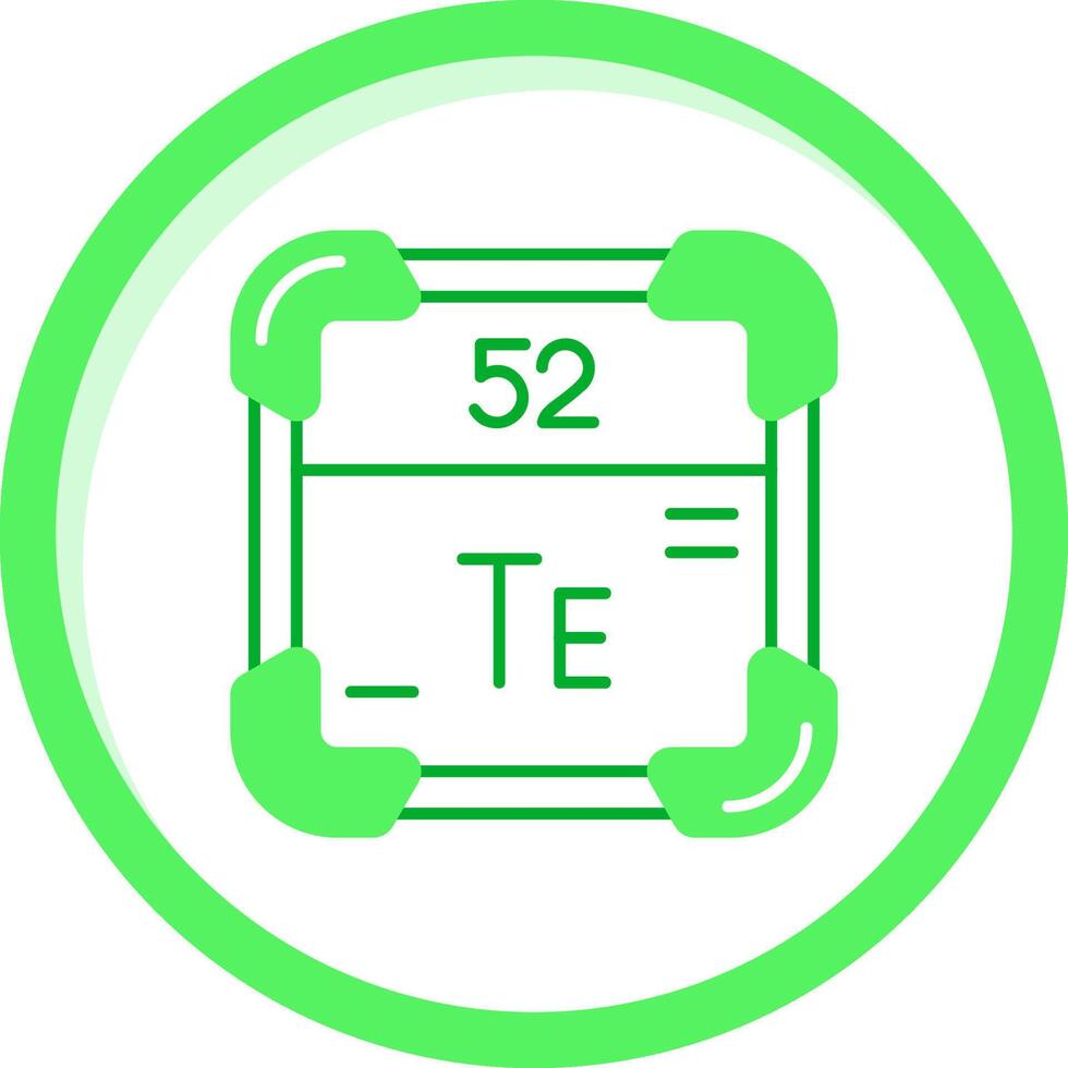 tellurium groen mengen icoon vector