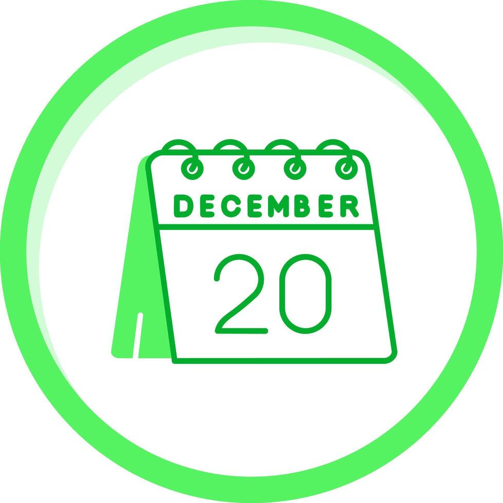 20e van december groen mengen icoon vector