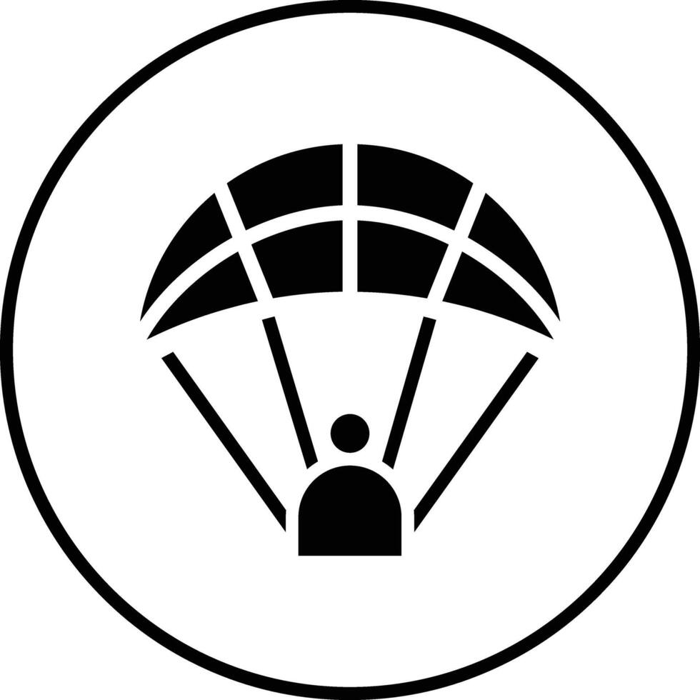 leger parachute vector icoon