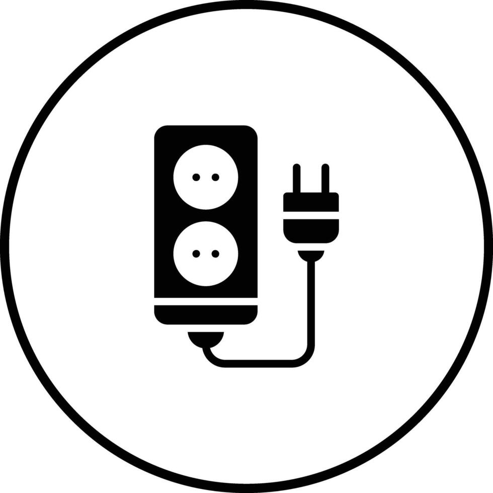 stekkerdoos vector pictogram