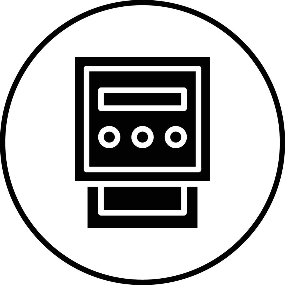 elektrisch meter vector icoon