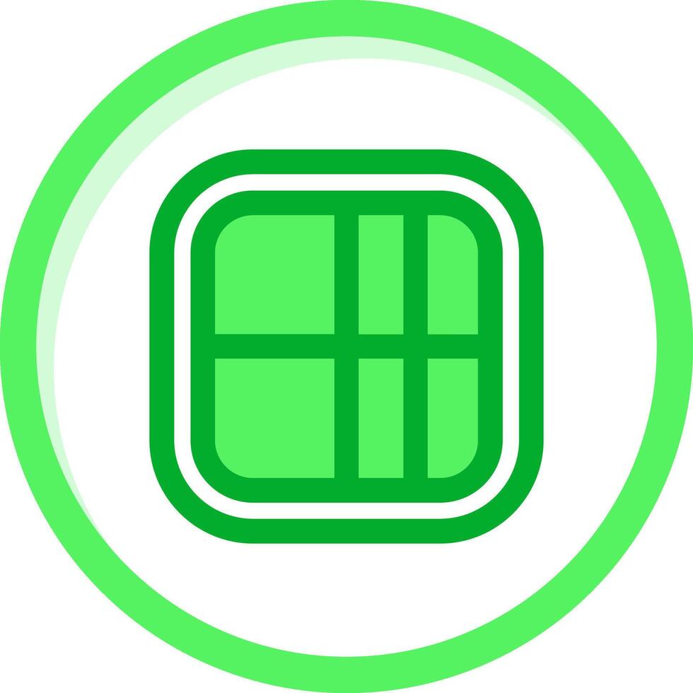 lay-out groen mengen icoon vector