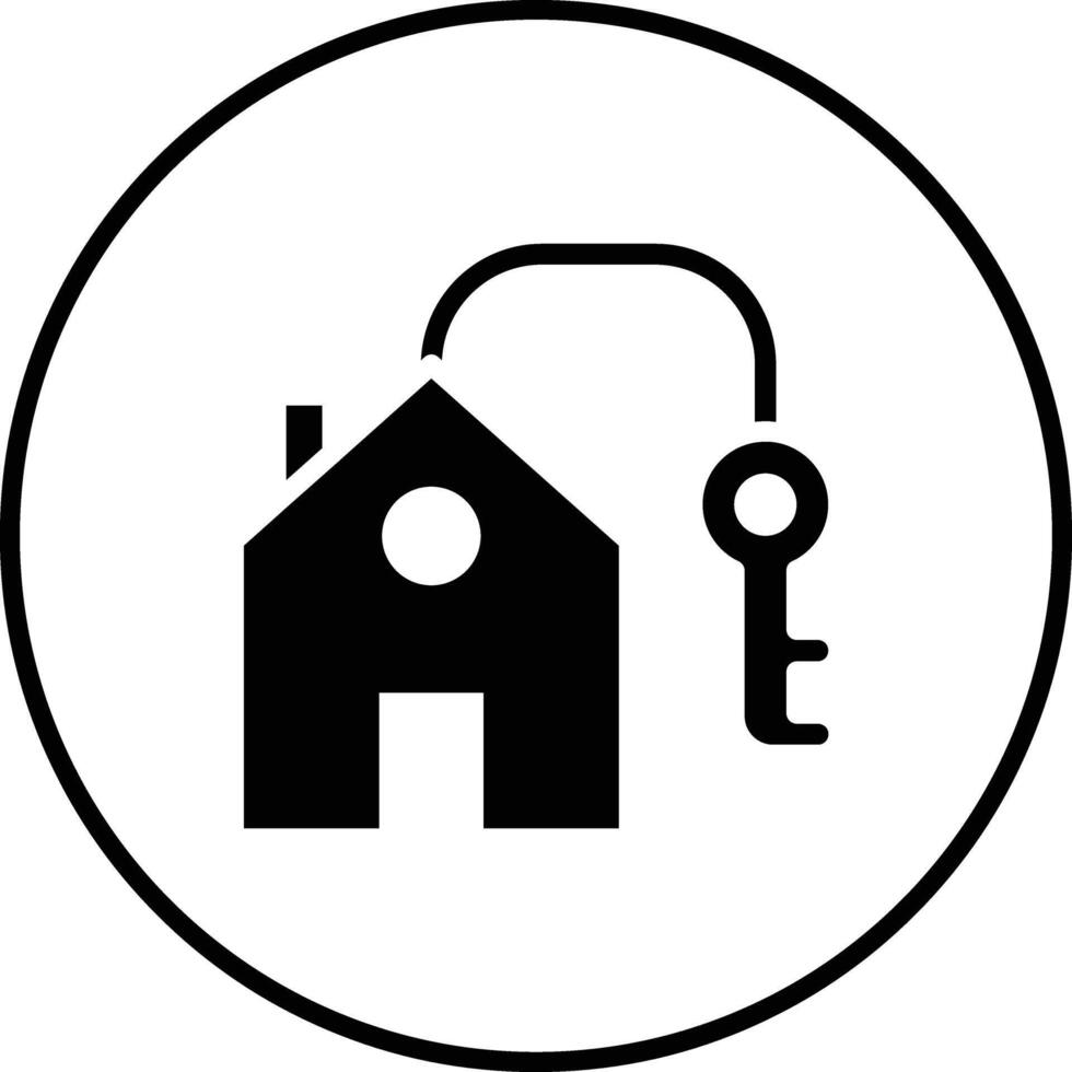 huis sleutel vector pictogram