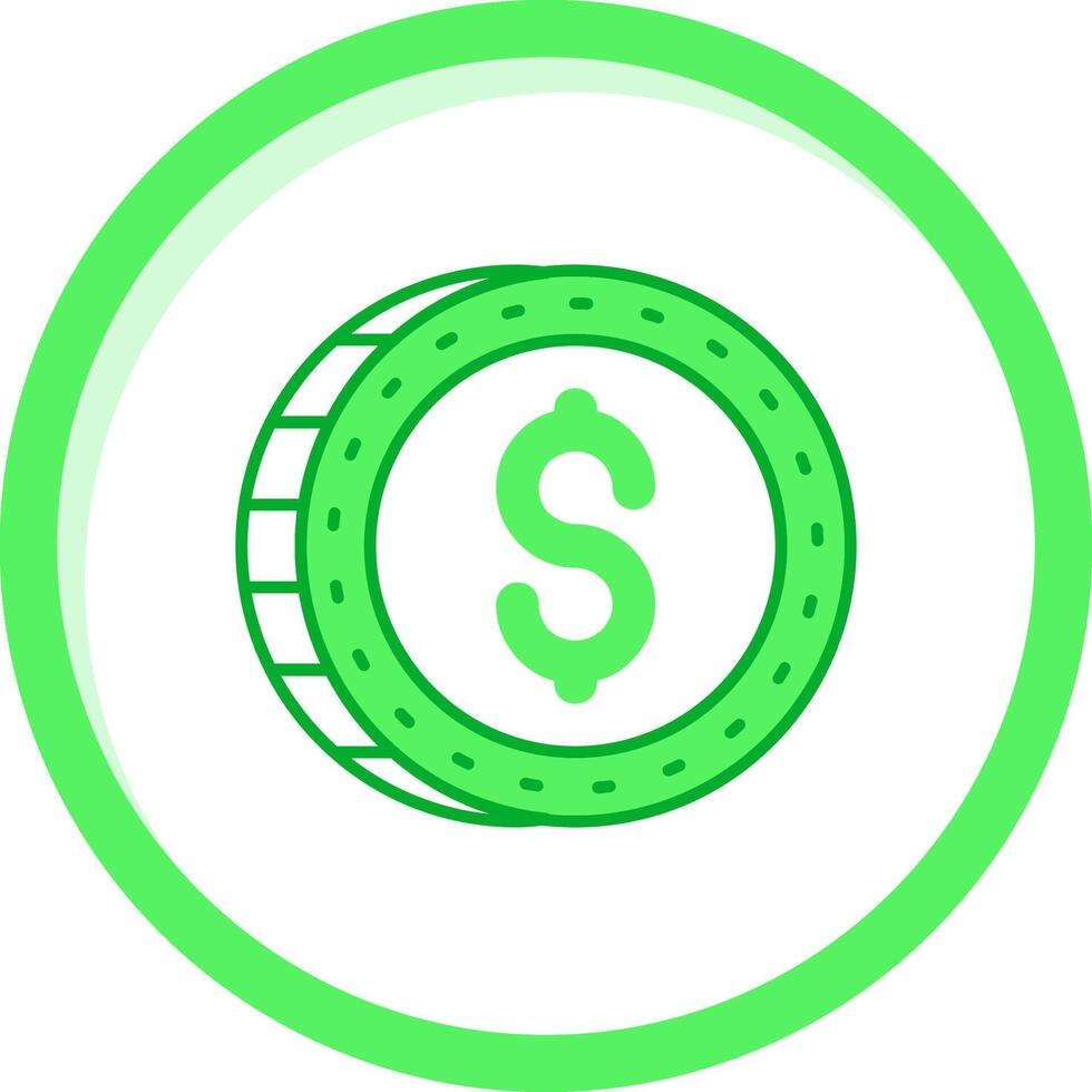 dollar groen mengen icoon vector