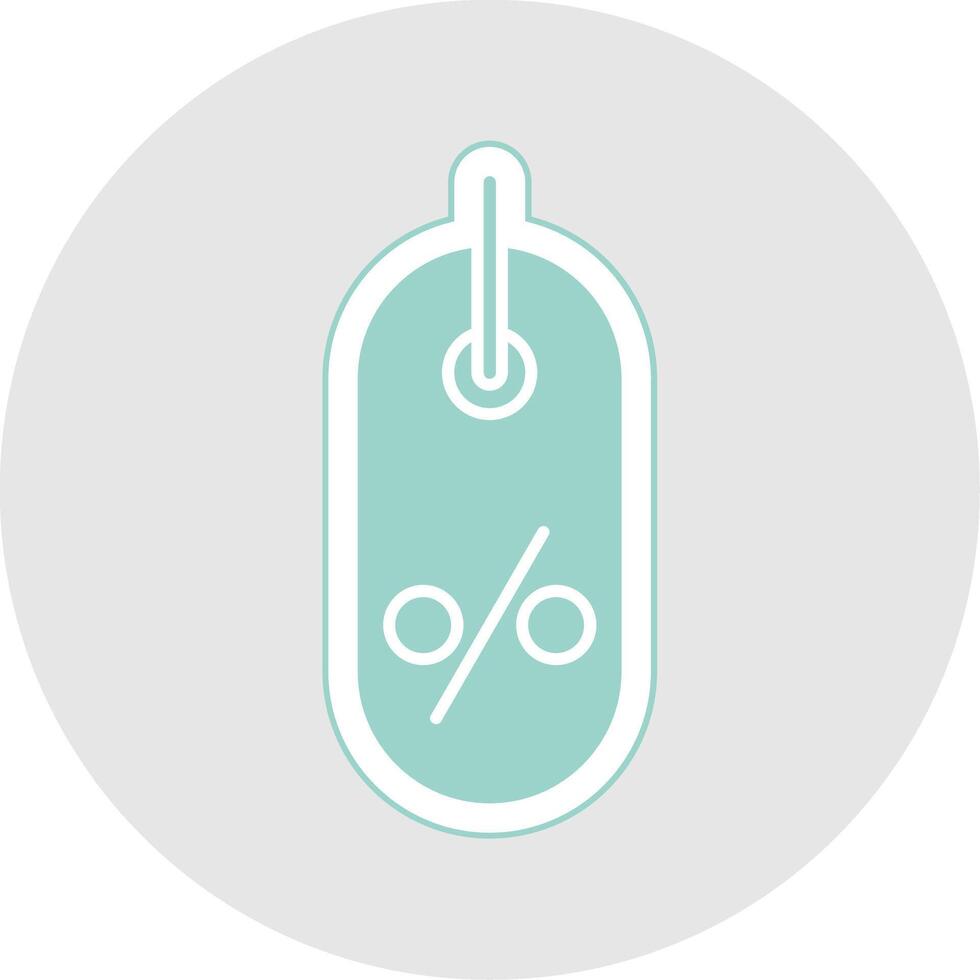 label glyph veelkleurig sticker icoon vector