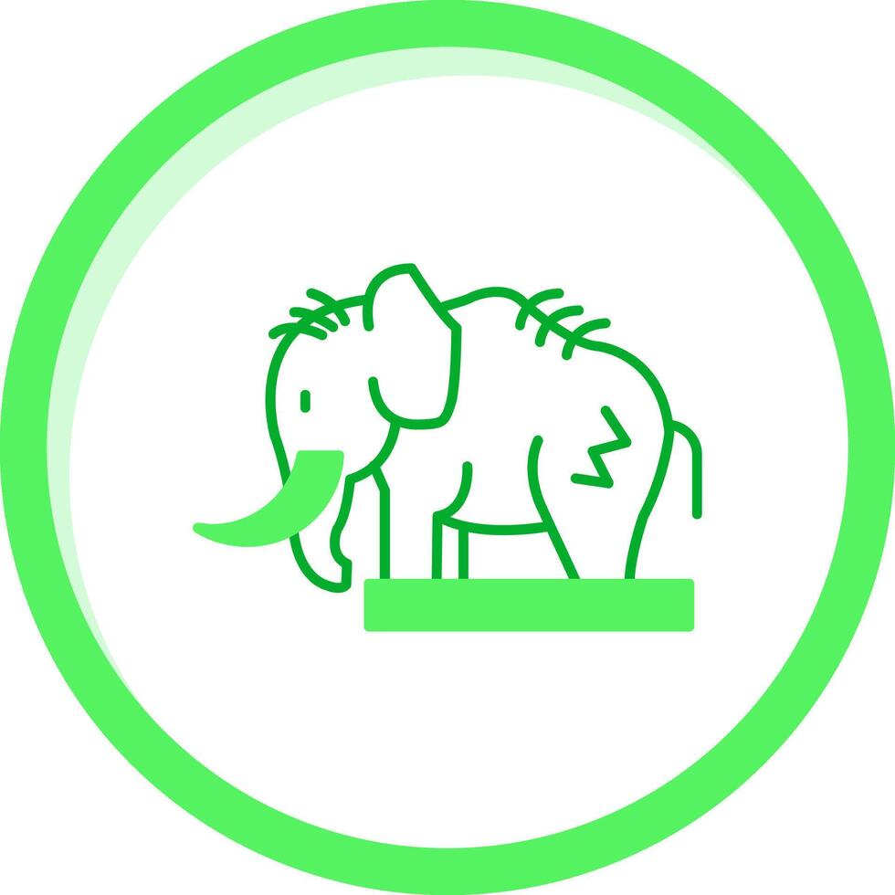 mammoet- groen mengen icoon vector
