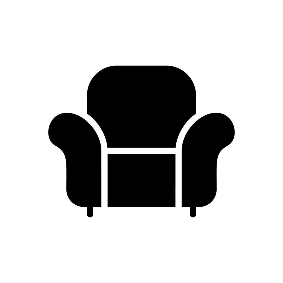 sofa icoon symbool vector sjabloon