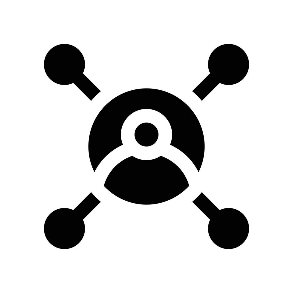 sociaal netwerk icoon. vector glyph icoon voor uw website, mobiel, presentatie, en logo ontwerp.