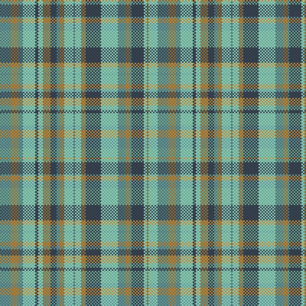 tartan geruit patroon met textuur en warme kleur. vector