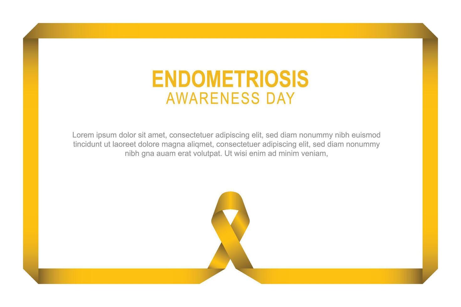 endometriose bewustzijn dag vector