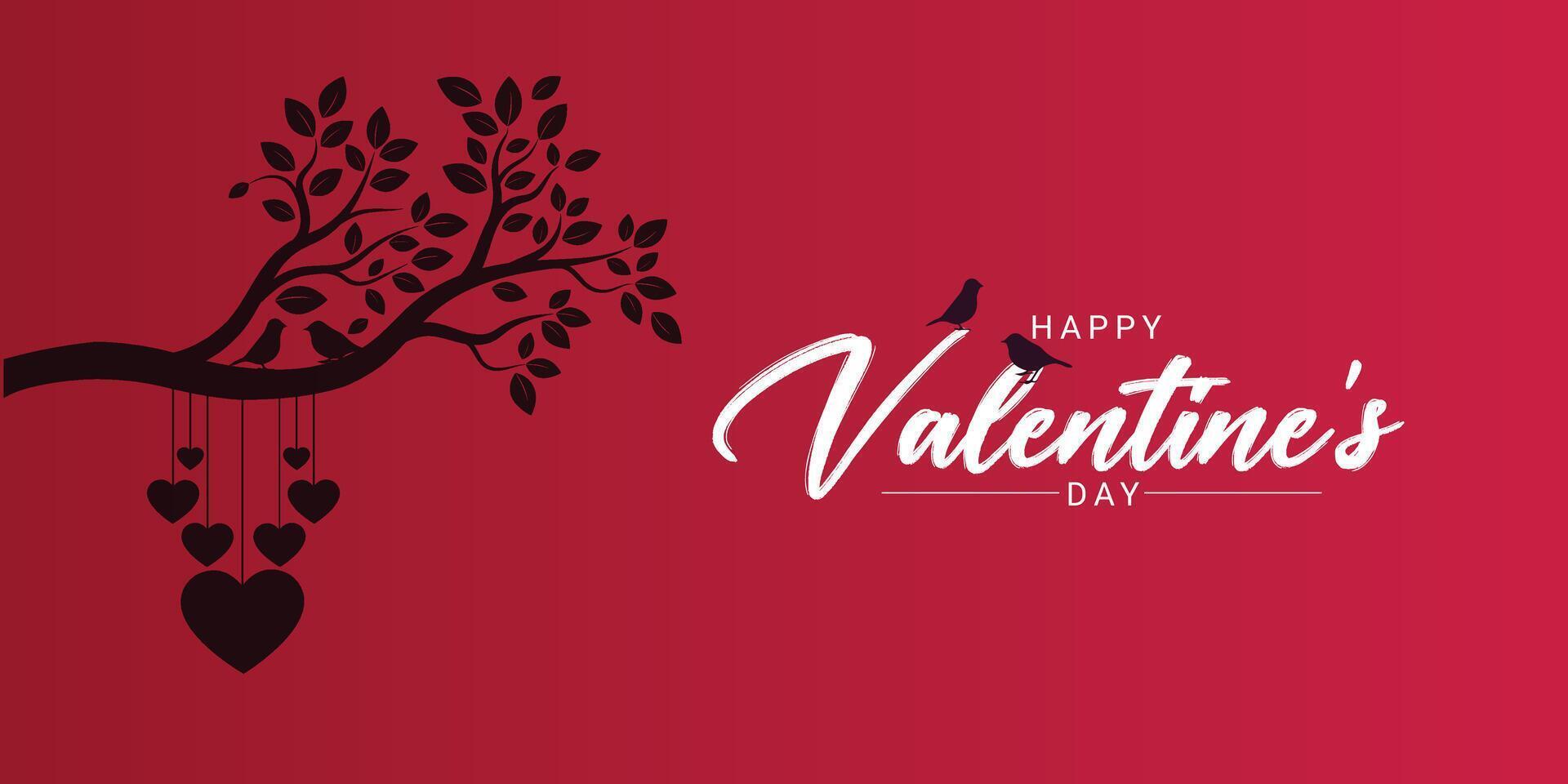 Valentijnsdag dag achtergrond met hart patroon en typografie van gelukkig Valentijnsdag dag tekst. vector illustratie. achtergronden, flyers, uitnodigingen, affiches, brochures, spandoeken. Valentijnsdag dag minimalis