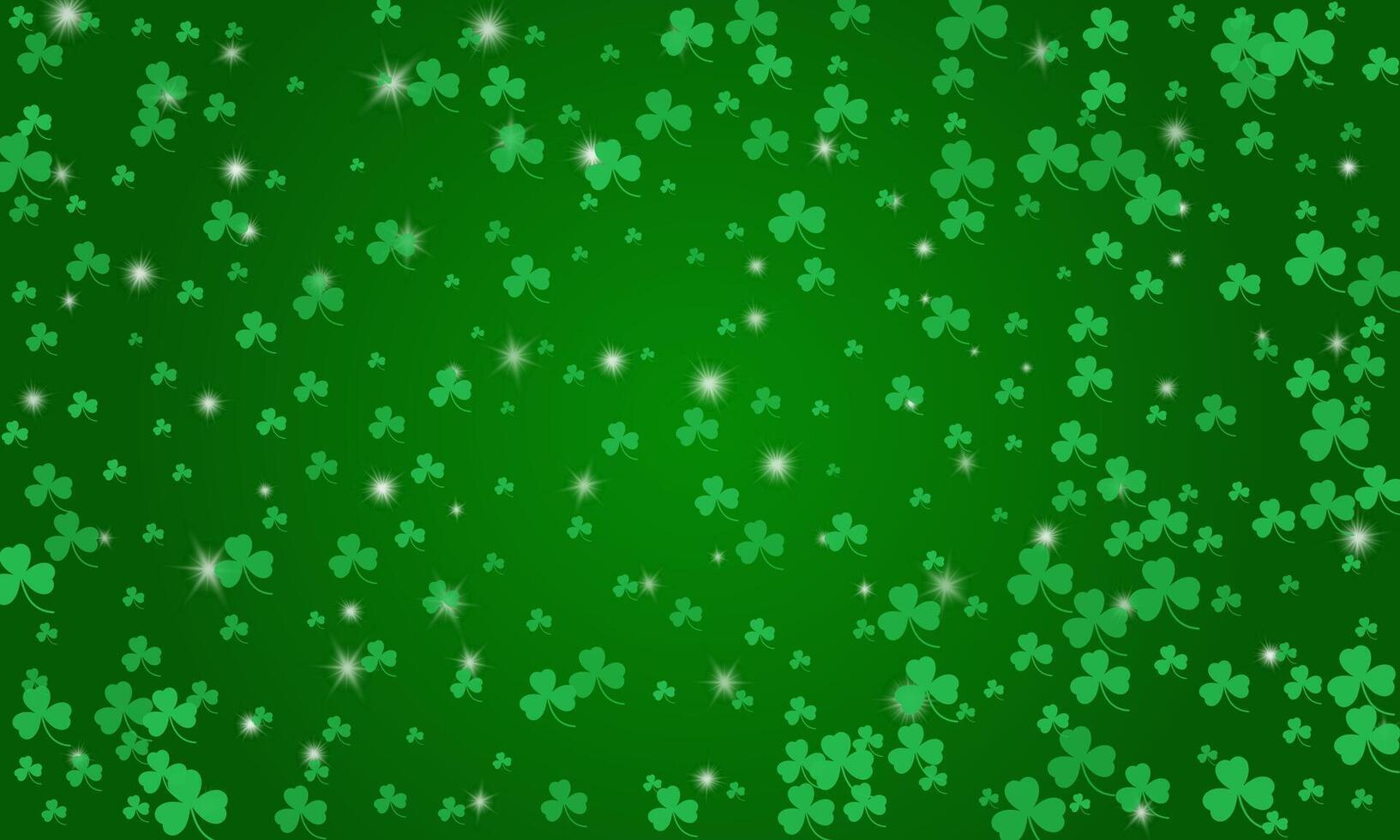 gelukkig heilige Patrick dag groen achtergrond vector