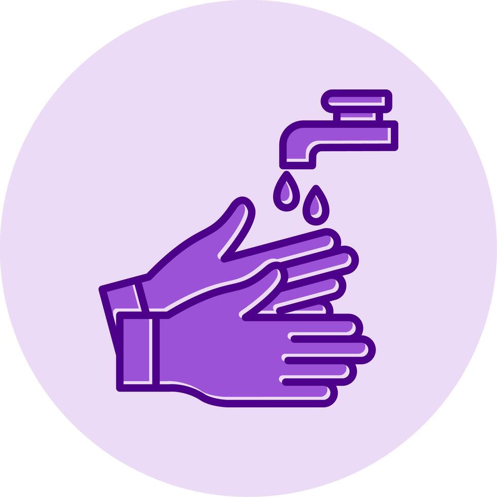 hand- wassen vecto icoon vector