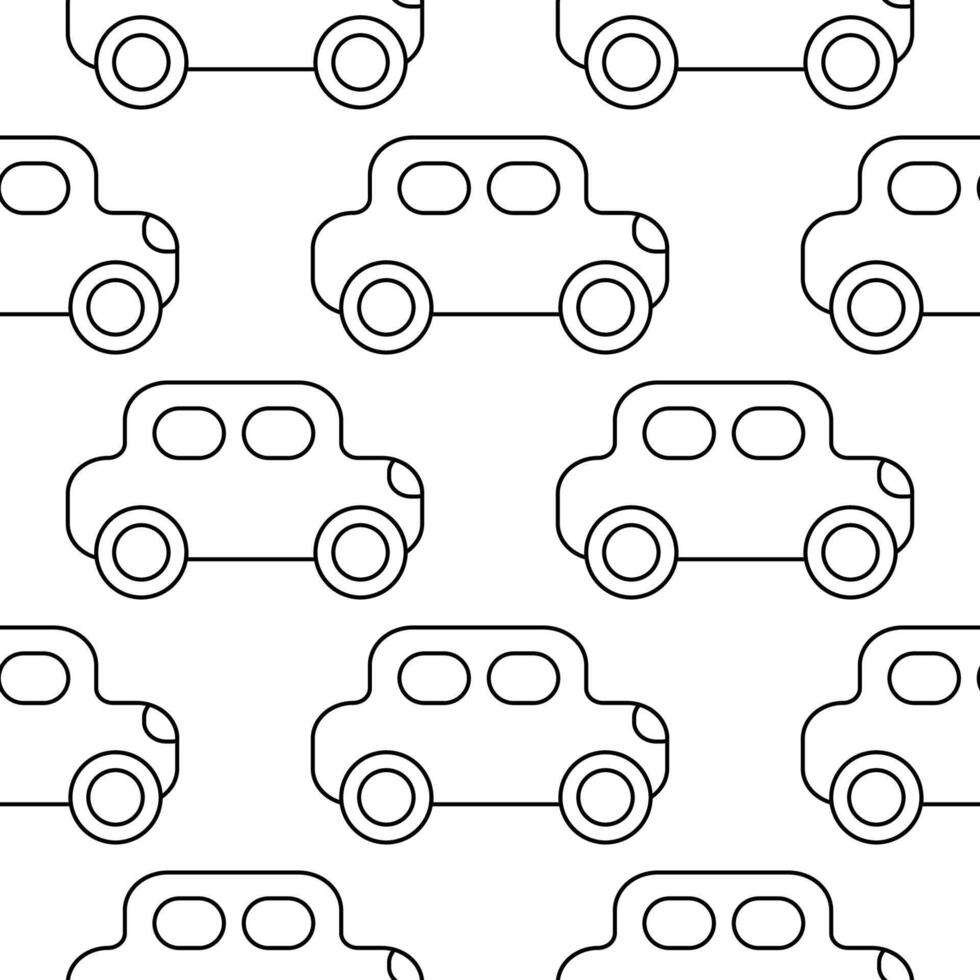 auto vrachtauto speelgoed- kinderen dag patroon textiel vector