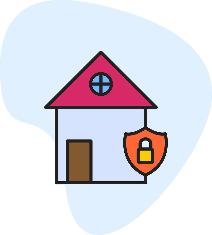 huis veiligheid vecto icoon vector