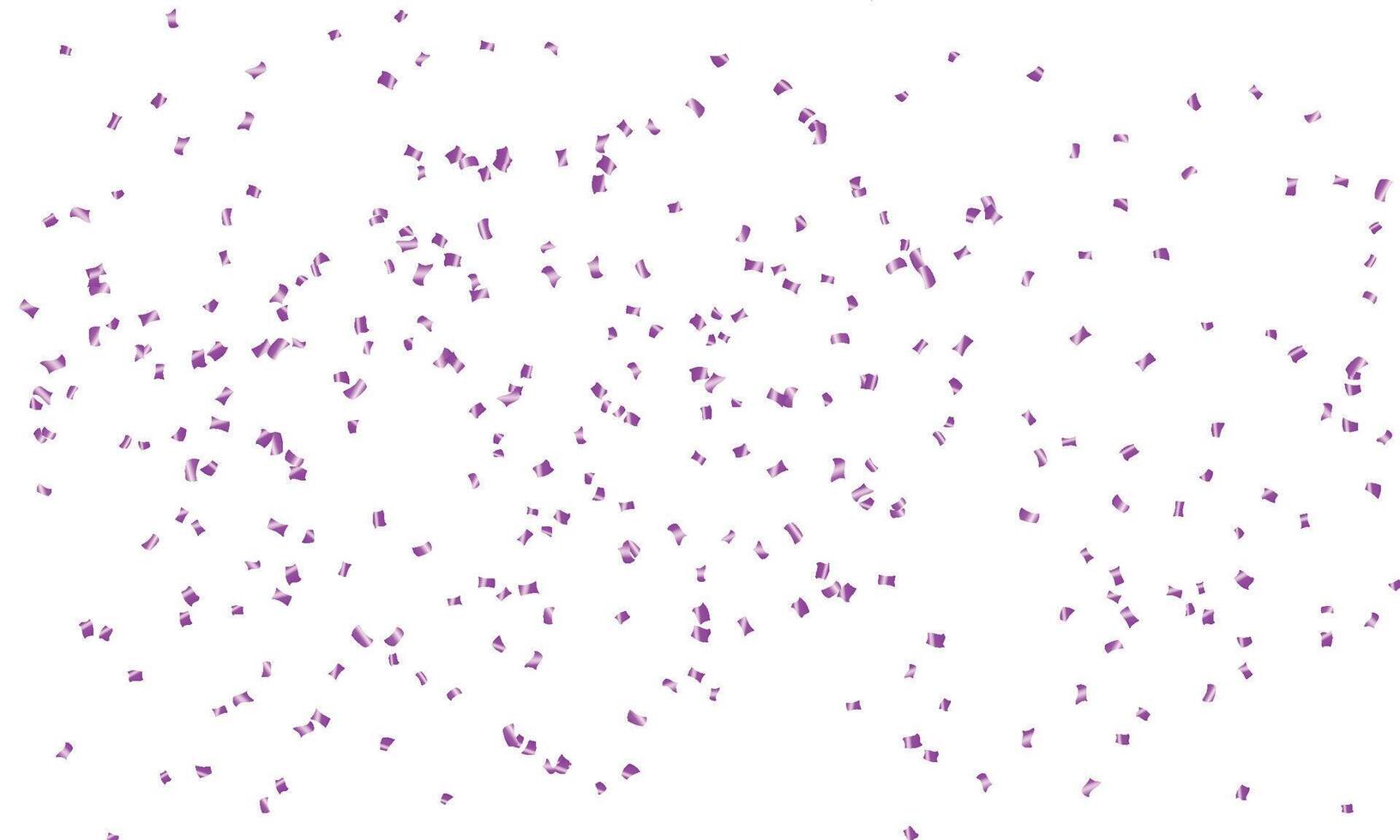 vector Purper confetti isolatie Aan wit achtergrond