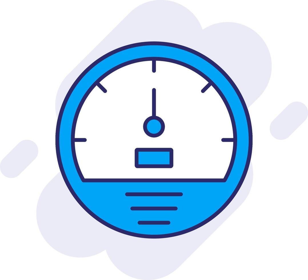 snelheidsmeter lijn gevulde achtergrondgeluid icoon vector