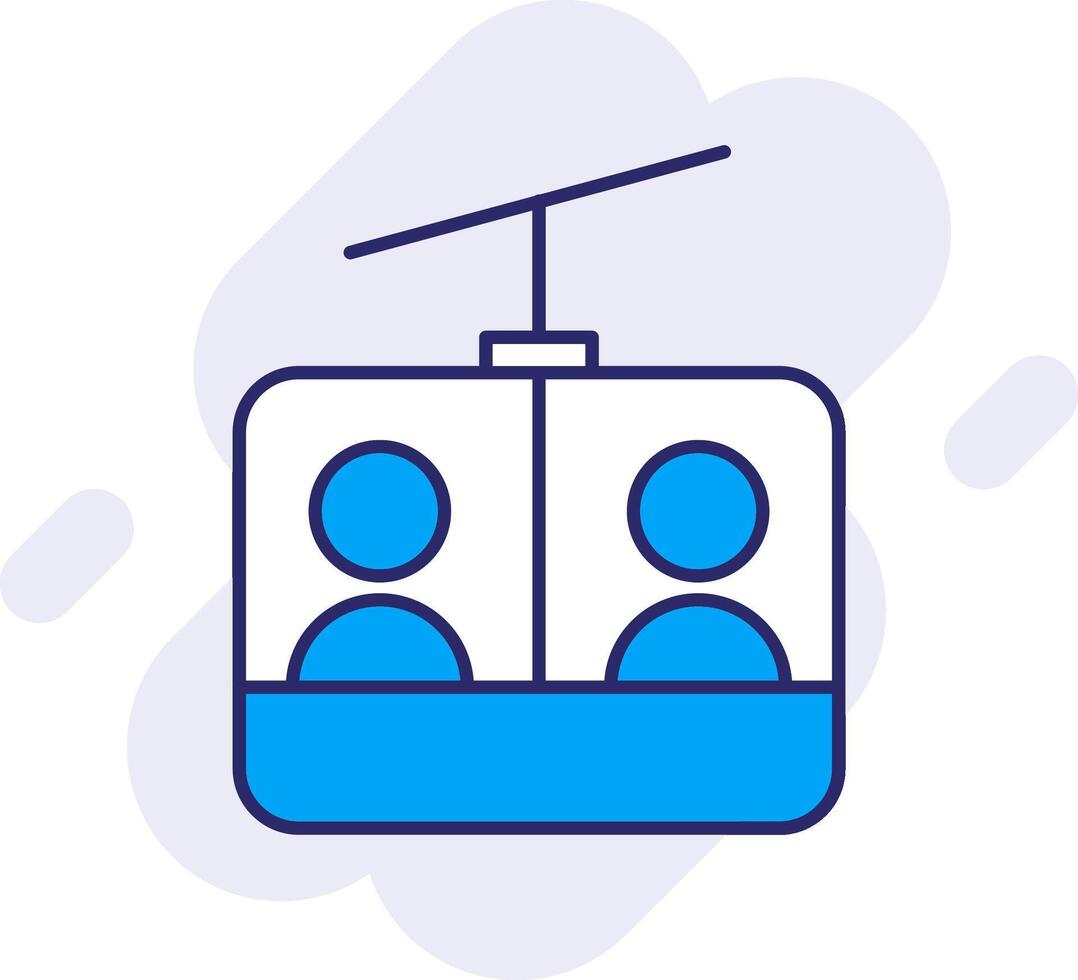 ski optillen lijn gevulde achtergrondgeluid icoon vector