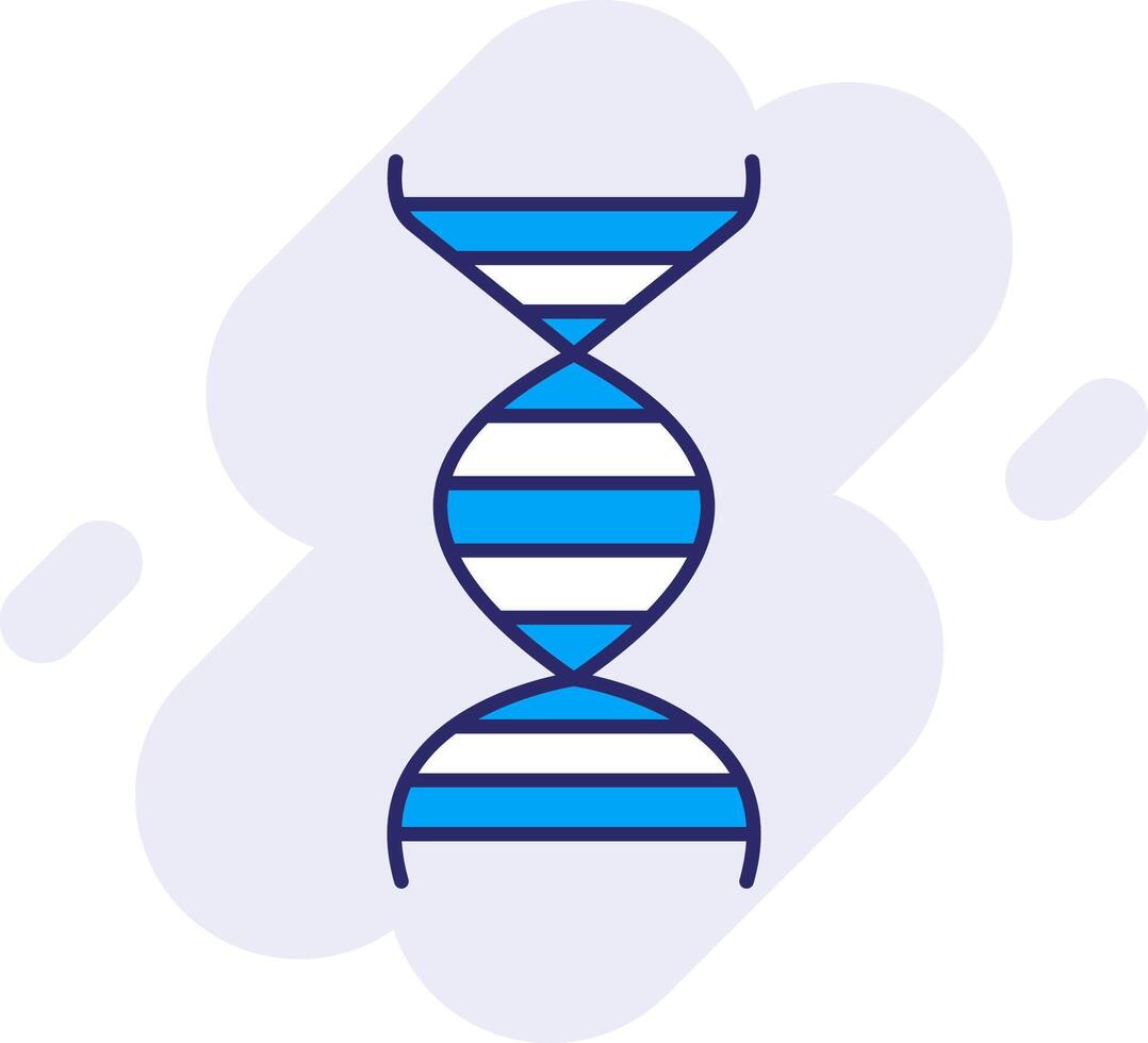 dna lijn gevulde achtergrondgeluid icoon vector