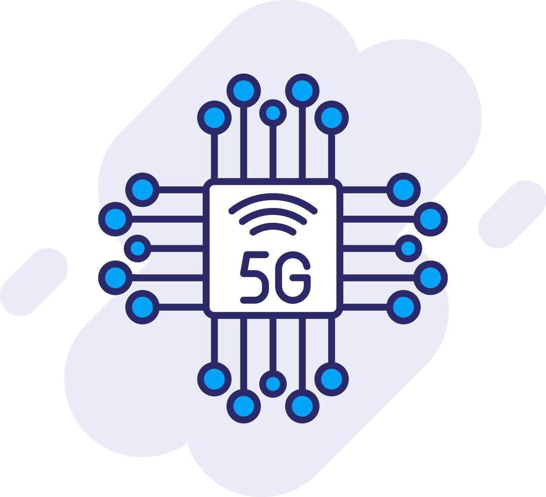 chipset lijn gevulde achtergrondgeluid icoon vector