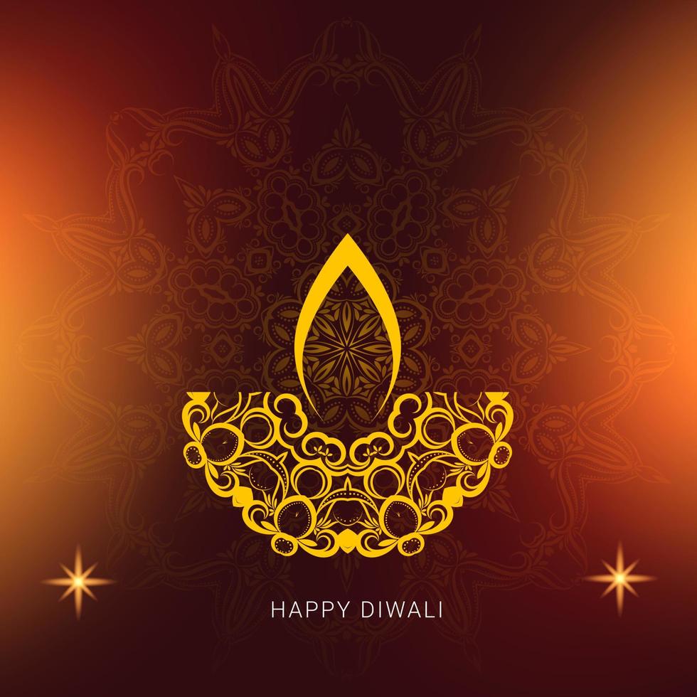 prachtig indiaans diwali-festivalgroetontwerp vector