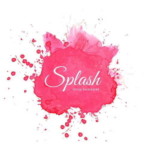 Elegante aquarel roze splash vector