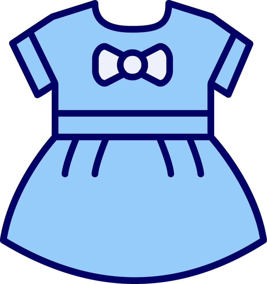 baby meisjes jurk vecto icoon vector