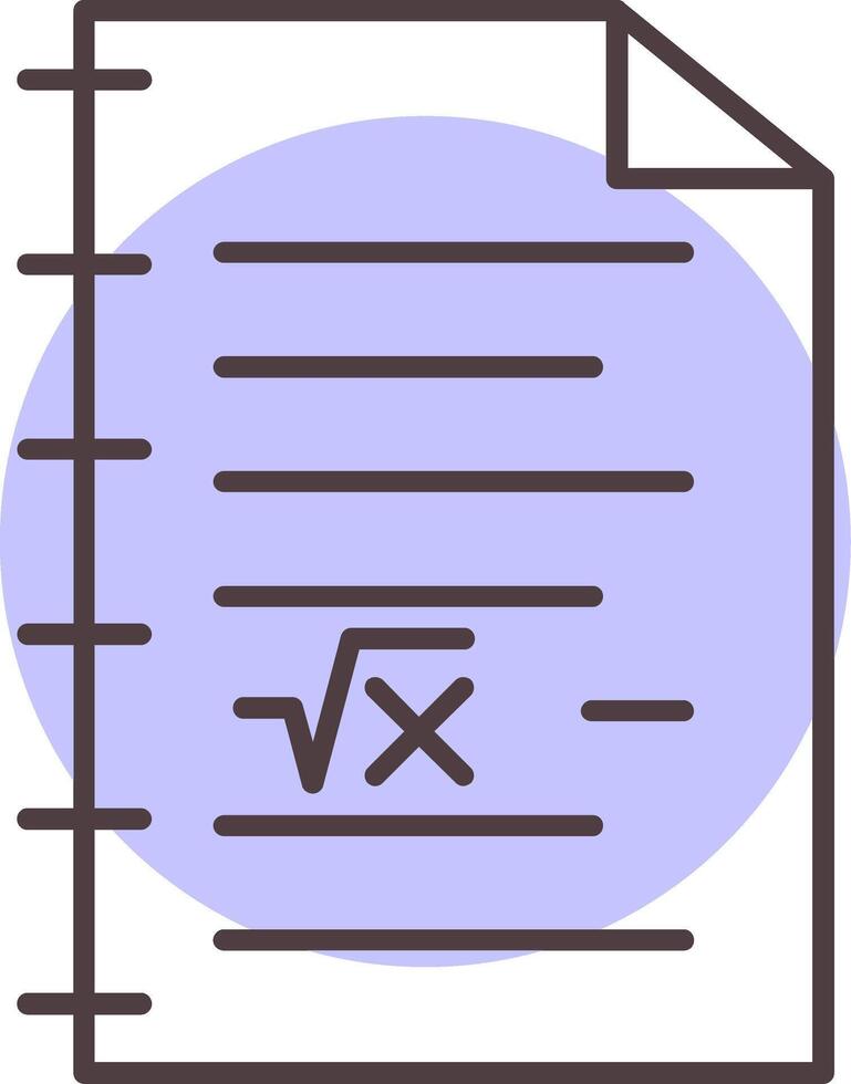 wiskunde lijn vorm kleuren icoon vector