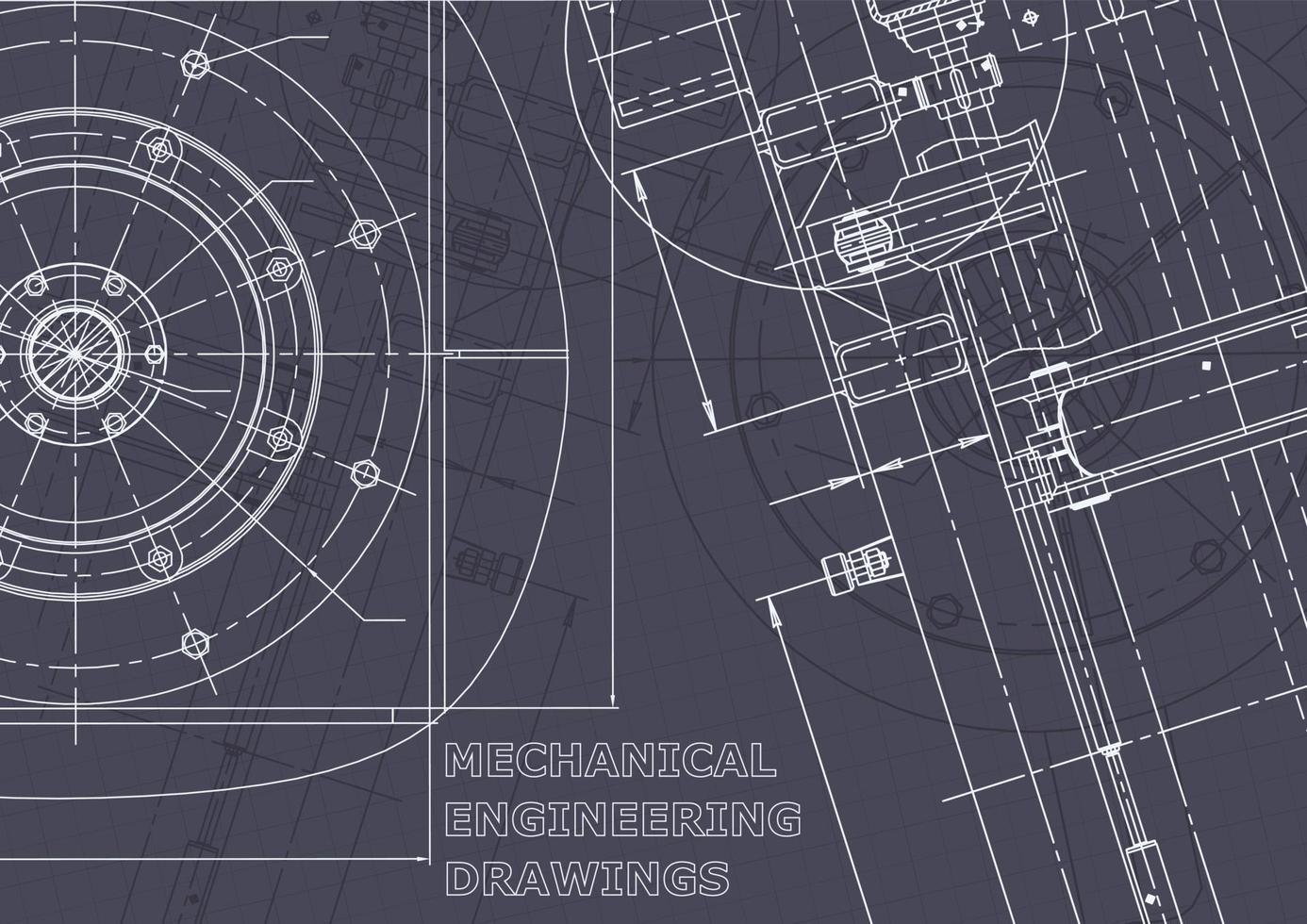 blauwdruk. vector technische tekeningen. mechanische instrumenten maken